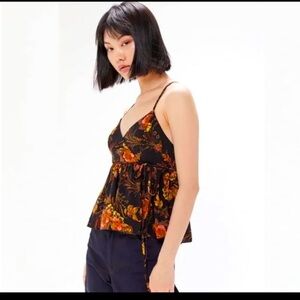 Urban Outfitters Floral Babydoll Top